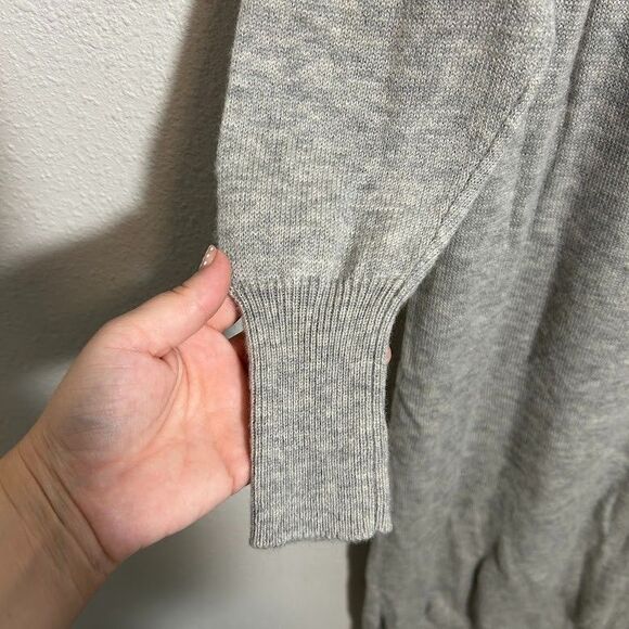 Muji Wool Sweater Dress Womens M/L Midi Long Sleeve Minimalist Quiet Luxury - Picture 4 of 7